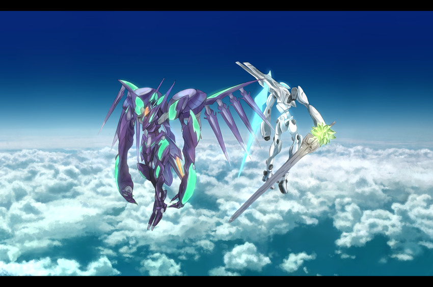 mark sein and mark nicht (soukyuu no fafner) drawn by hia_(overline)