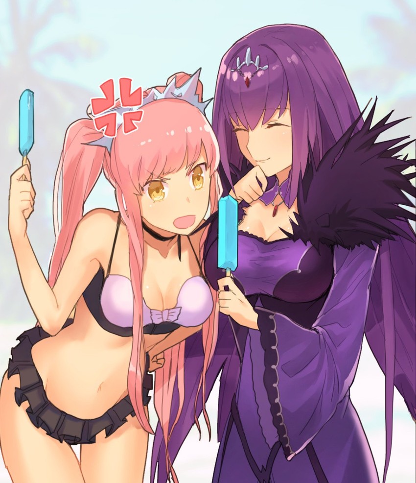 scathach, scathach skadi, and medb (fate and 1 more) drawn by aoten_(aoiroarekore)