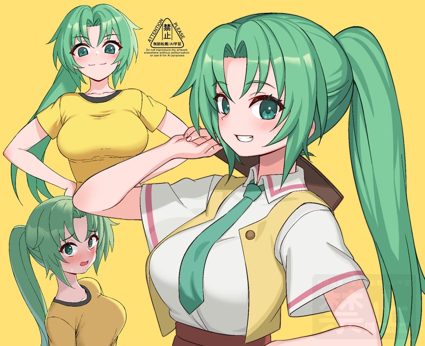 sonozaki mion (higurashi no naku koro ni) drawn by mugcan