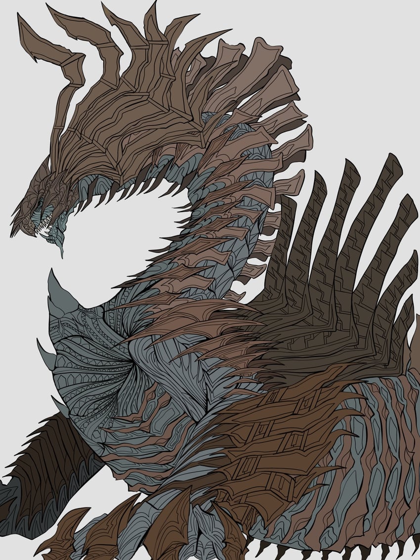 jin dahaad (monster hunter and 1 more) drawn by diaaarai