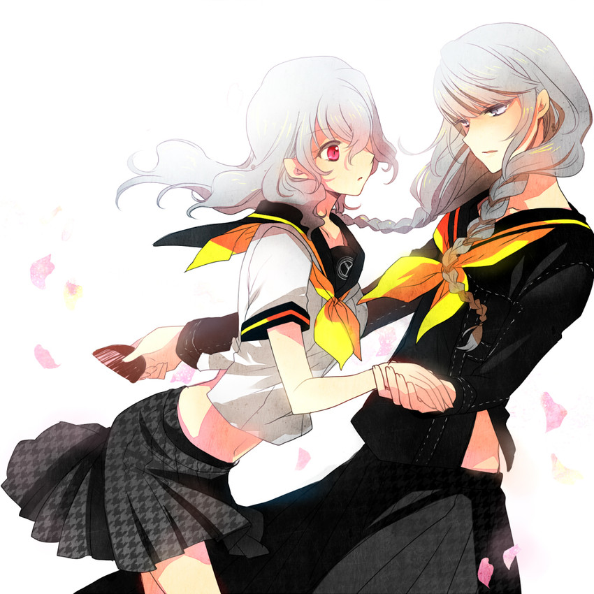 narukami yu and izanami (persona and 1 more) drawn by miyu_(matsunohara)
