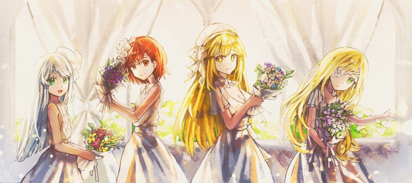 misaka mikoto, shokuhou misaki, index, and othinus (toaru majutsu no index and 2 more) drawn by mizflake