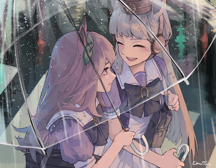 gold ship and mejiro mcqueen (umamusume) drawn by chishibuki_hiyoko