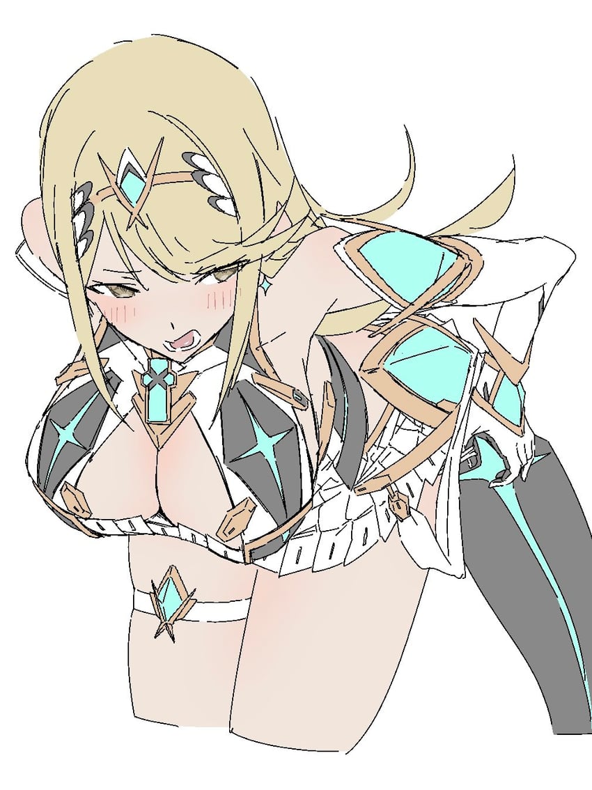 mythra (xenoblade chronicles and 1 more) drawn by kame_0_0_kame