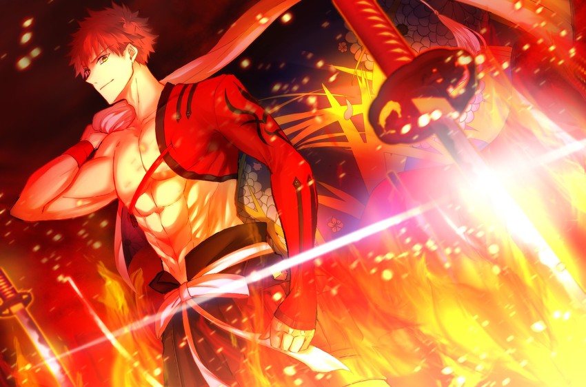 emiya shirou and senji muramasa (fate and 1 more) drawn by amata1006