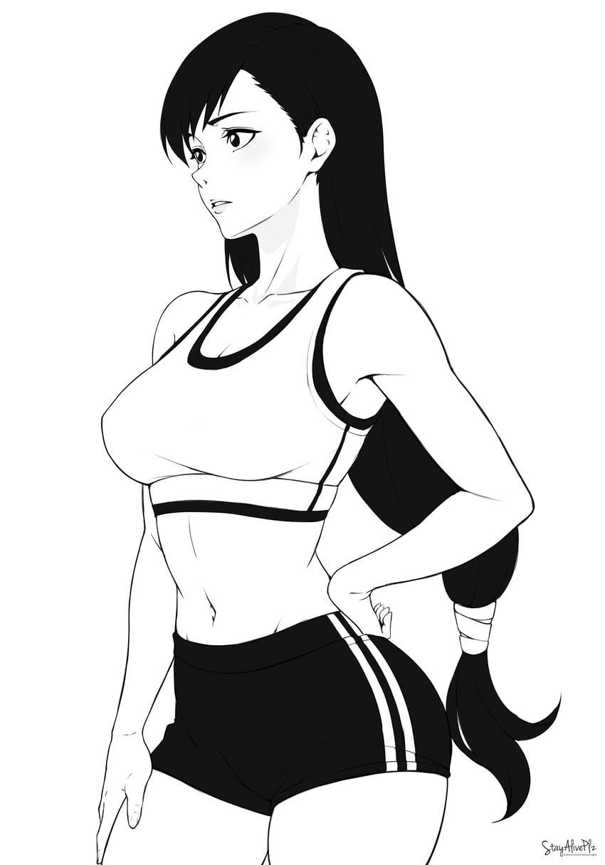 tifa lockhart (final fantasy and 1 more) drawn by stayaliveplz