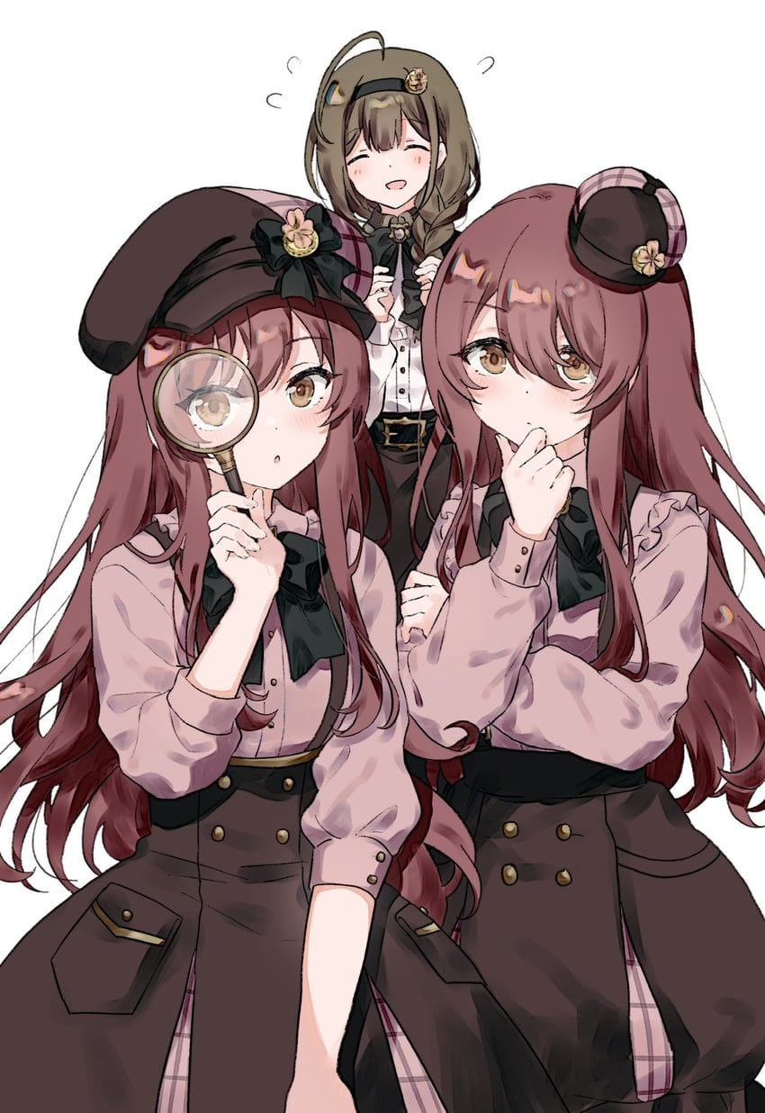osaki amana, kuwayama chiyuki, and osaki tenka (idolmaster and 1 more) drawn by migolu