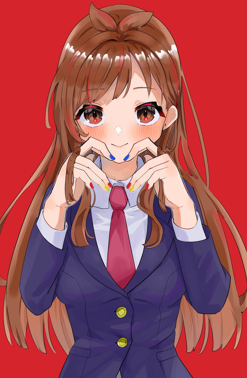 tsujino akari (idolmaster and 1 more) drawn by kuchiba_teto