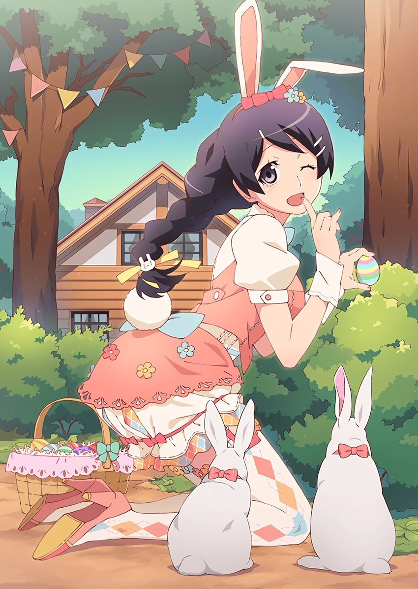 hanekawa tsubasa (monogatari and 1 more) drawn by watanabe_akio