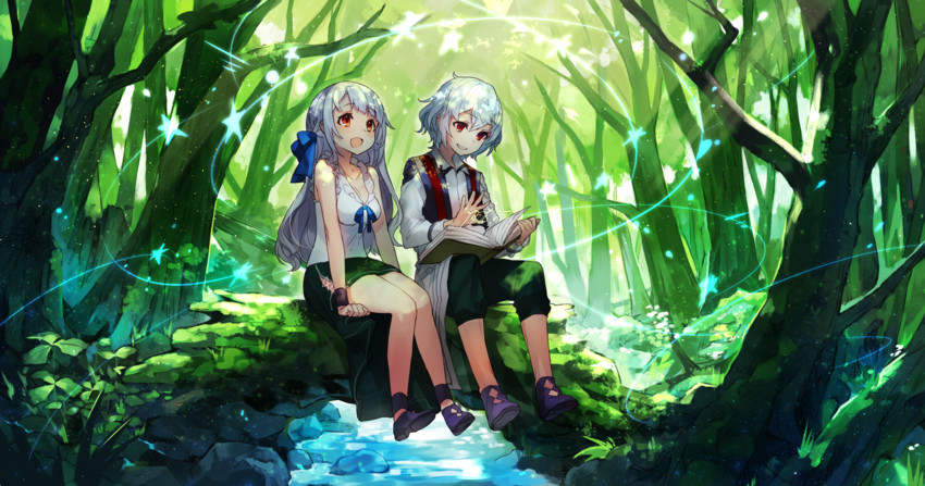 abel berek and gisele berek (saikyou juzoku tensei ~cheat majutsushi no slow life~) drawn by mika_pikazo
