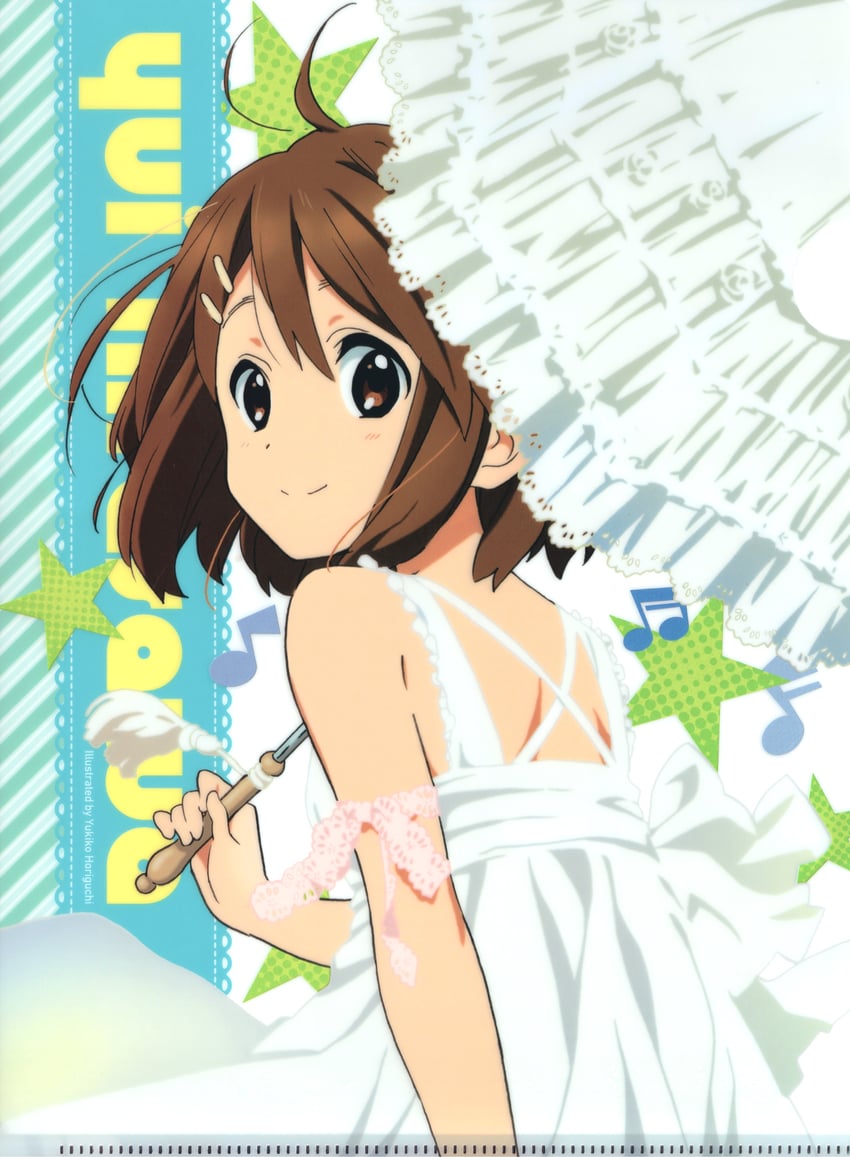 hirasawa yui (k-on! and 1 more) drawn by horiguchi_yukiko, miura_rina_(colorist), and nakagami_ryuta