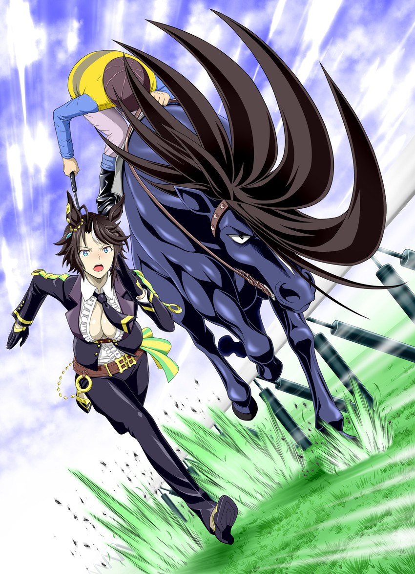 fuji kiseki and cascade (umamusume and 1 more) drawn by kitsutsuki_(dzgu4744)