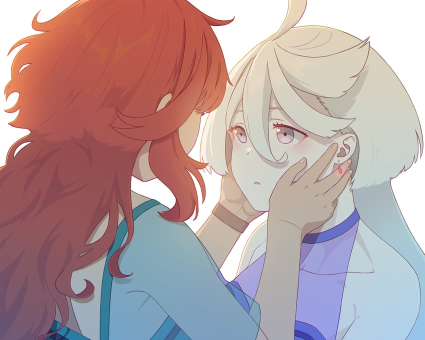 suletta mercury and miorine rembran (gundam and 1 more) drawn by tonht