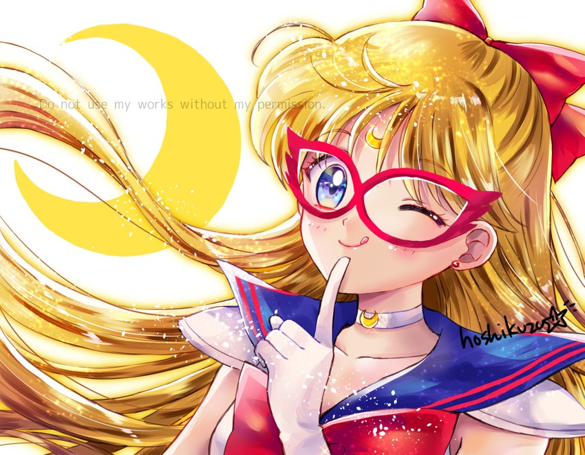 aino minako and sailor v (bishoujo senshi sailor moon and 1 more) drawn by hoshikuzu_(milkyway792)