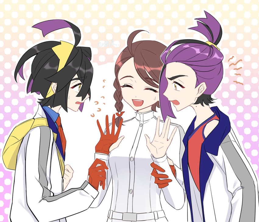 kieran and juliana (pokemon and 1 more) drawn by xiaxiania