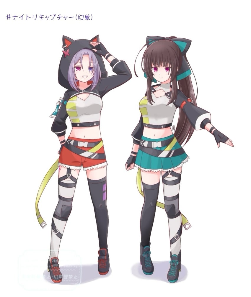 aizawa kazuha, serizawa chikaru, morimoto yuni, and kagawa makina (assault lily) drawn by inoguchi_minto