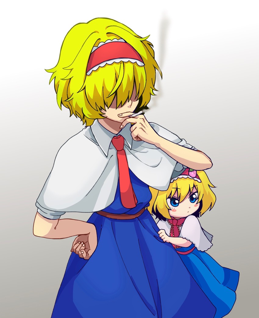 alice margatroid, ichigo, and jigen (touhou and 1 more) drawn by odennoden  | Danbooru
