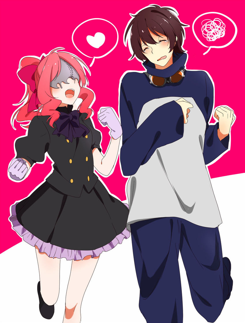 leonardo watch and aligula (kekkai sensen) drawn by gel_(nukoleg)