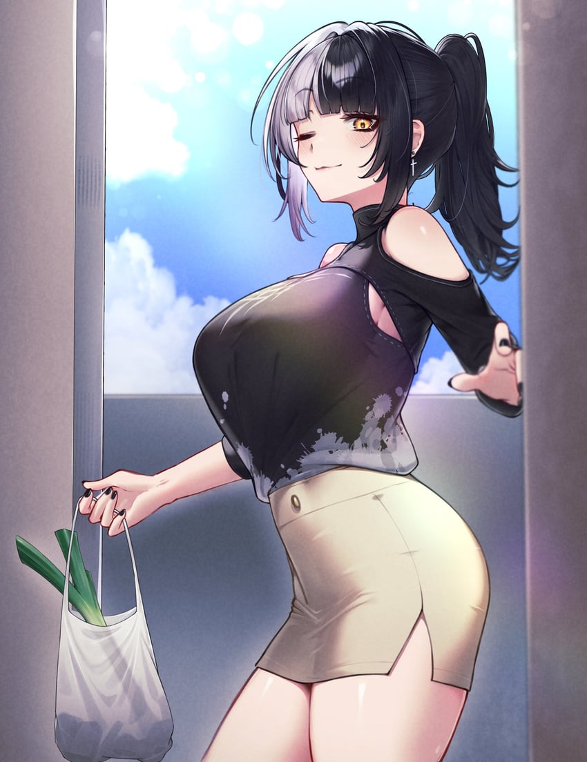 shiori novella (hololive and 1 more) drawn by jellen_aura