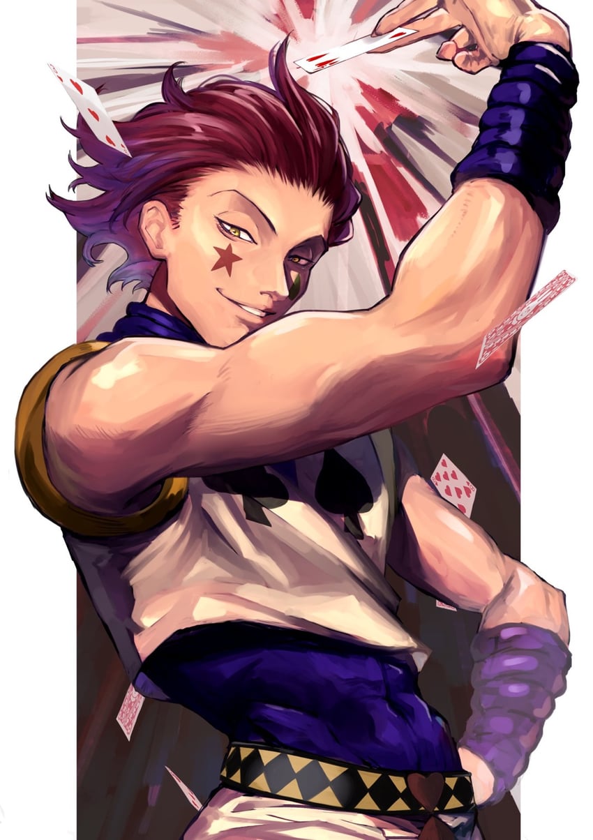 hisoka morow (hunter x hunter) drawn by sokora_hen