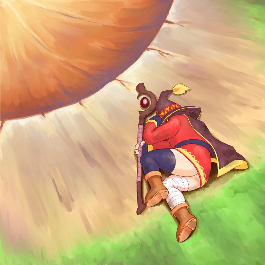 megumin (dragon ball and 2 more) drawn by finalcake