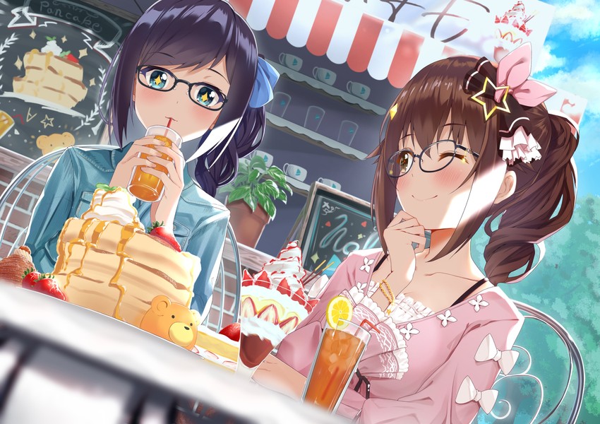 tokino sora, a-chan, and ankimo (hololive) drawn by borumete