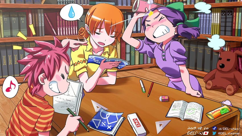 penny, junimo, jas, and vincent (stardew valley) drawn by del-chan