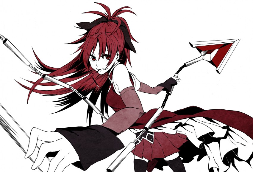 sakura kyoko (mahou shoujo madoka magica) drawn by iro_marimo