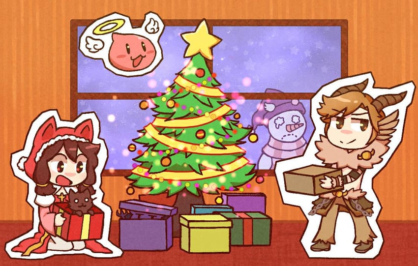 arch bishop, shadow chaser, deviruchi, angeling, and snowysnow (ragnarok online) drawn by blckbrd17