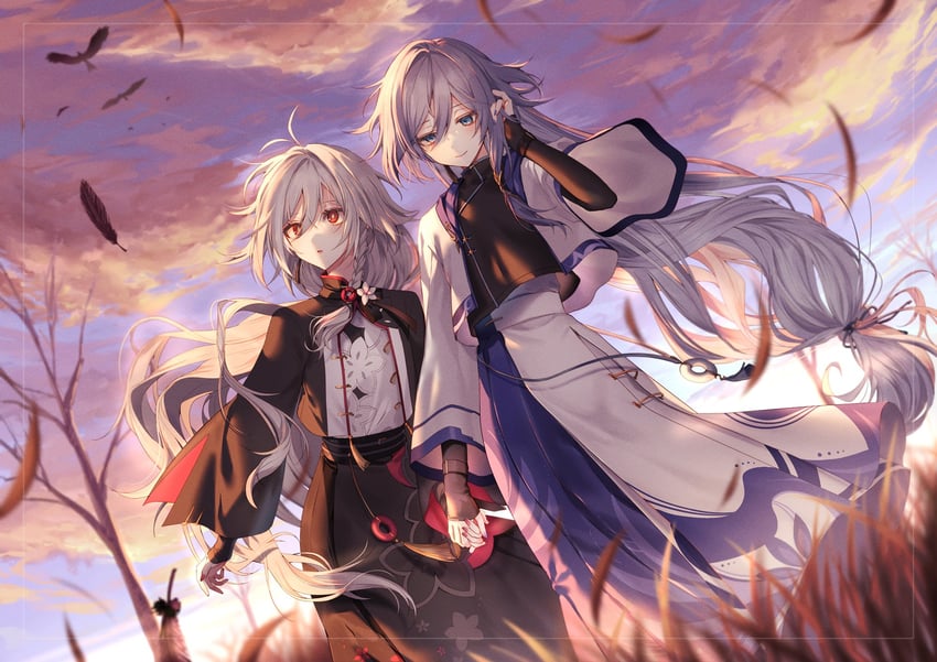 fu hua and herrscher of sentience (honkai and 1 more) drawn by takakura_aki