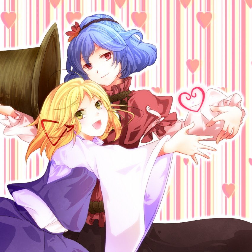 moriya suwako, yasaka kanako, and pyonta (touhou) drawn by silentdin