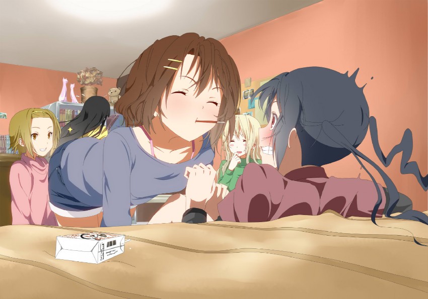 akiyama mio, nakano azusa, hirasawa yui, tainaka ritsu, and kotobuki tsumugi (k-on!) drawn by nishiuri_warito