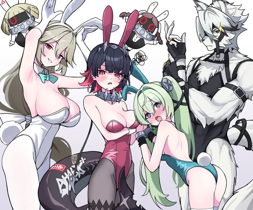 ellen joe, von lycaon, corin wickes, alexandrina sebastiane, drusilla, and 1 more (zenless zone zero) drawn by 4_m_lacra
