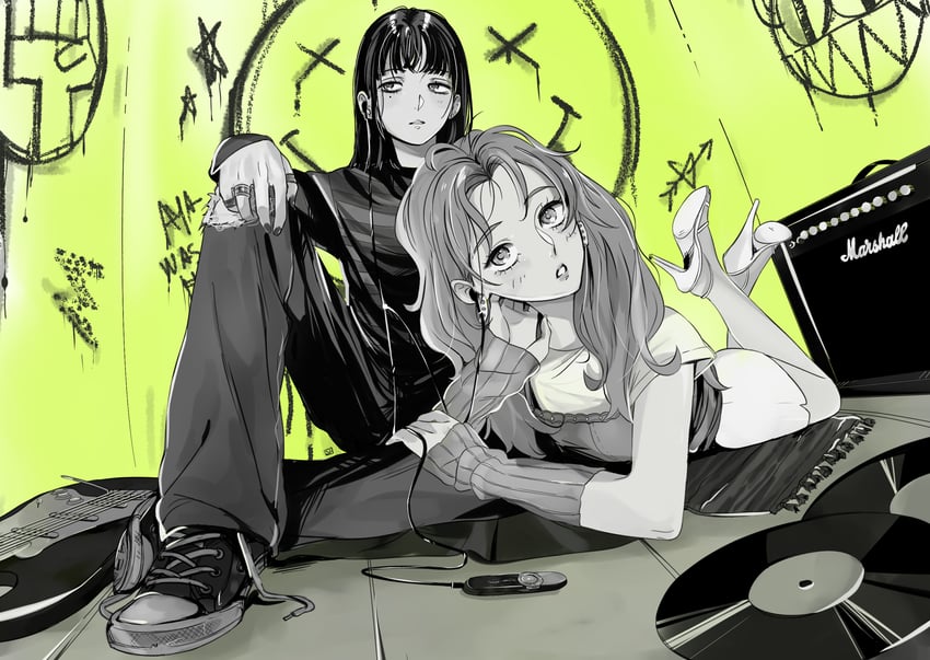 koga mitsuki and oosawa aya (kininatteru hito ga otoko ja nakatta and 2 more) drawn by shizuka_(tohrkgk)