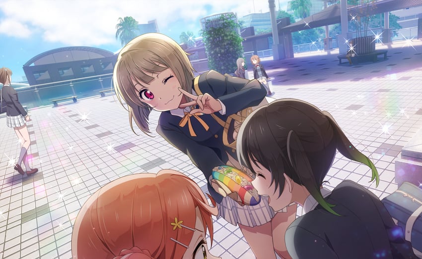 uehara ayumu, takasaki yu, and nakasu kasumi (love live! and 2 more)