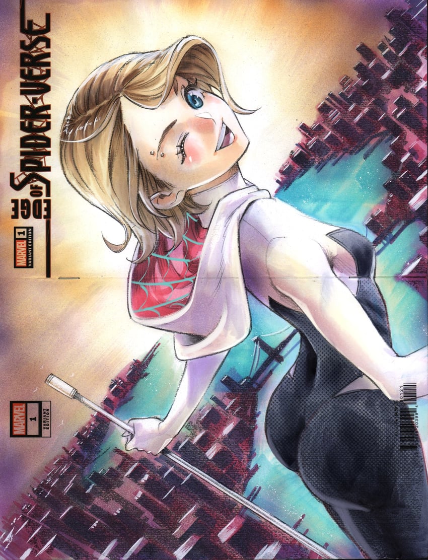 spider-gwen and gwen stacy (marvel and 2 more) drawn by rodrigo_yoshimiya