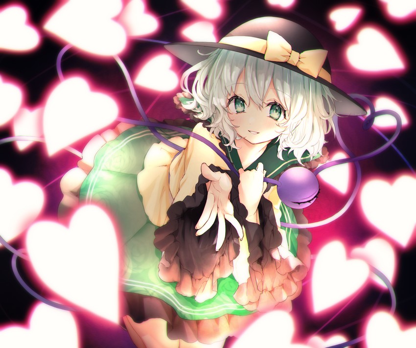 komeiji koishi (touhou and 1 more) drawn by hiwokawa