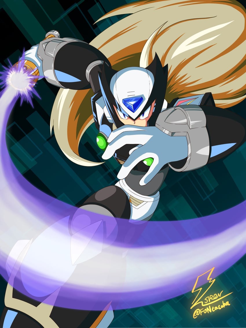 zero and black zero (mega man and 1 more) drawn by fontatoba