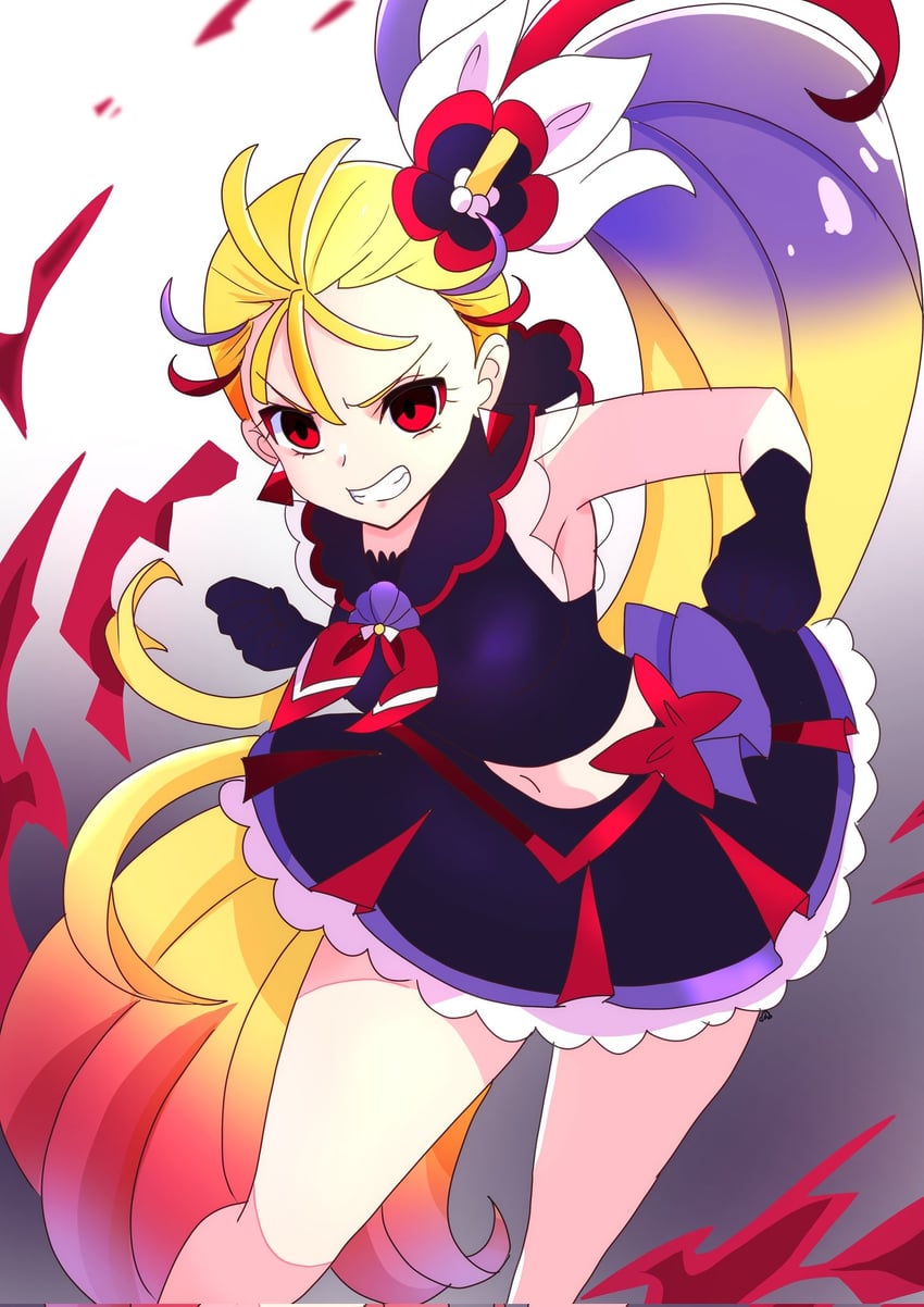 natsuumi manatsu and cure summer (precure and 1 more) drawn by momotarouooi