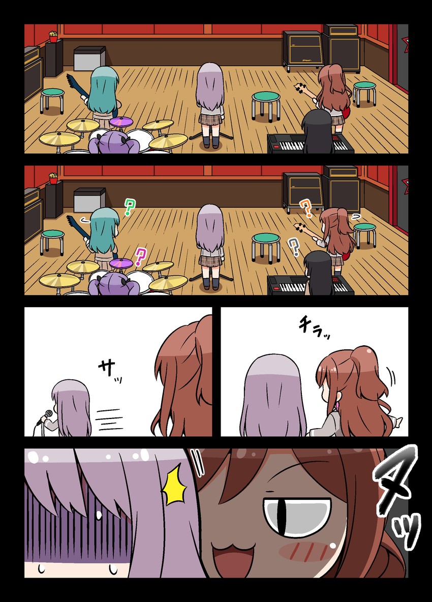 hikawa sayo, imai lisa, minato yukina, shirokane rinko, and udagawa ako (bang dream!) drawn by kyou_(fr39)