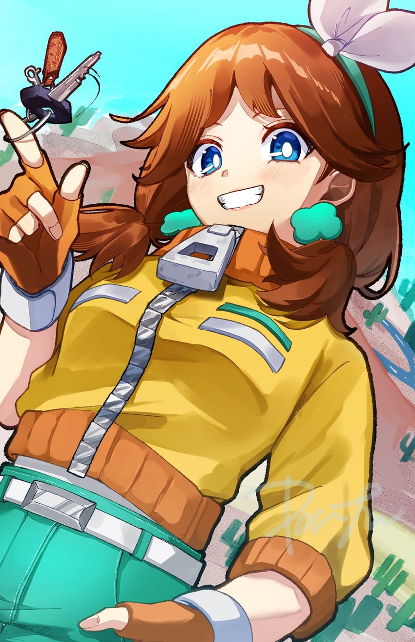 princess daisy (mario and 2 more) drawn by ponfu_y