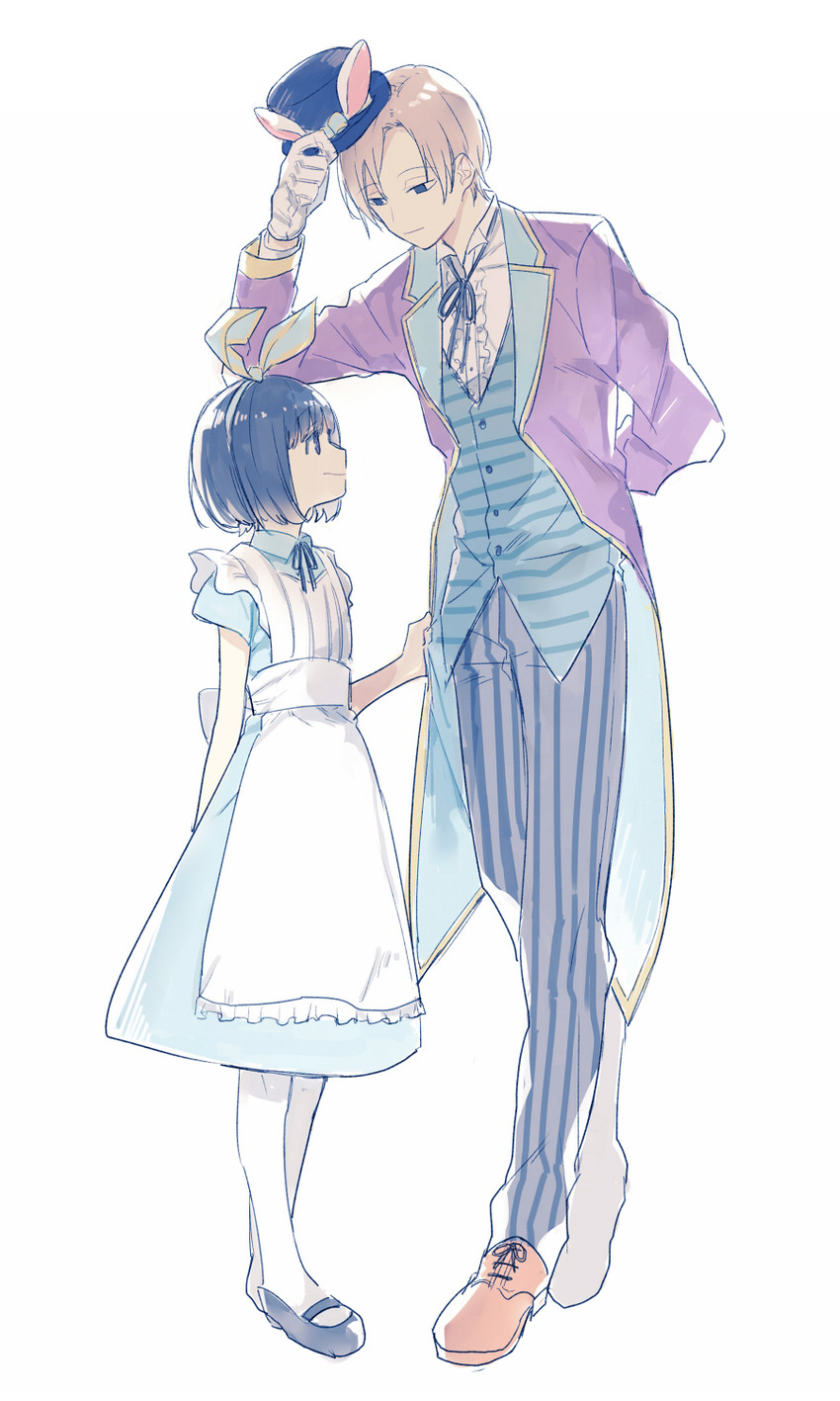 alice, mad hatter, amatori chika, and amatori rinji (alice's adventures in wonderland and 1 more) drawn by kuragesaki