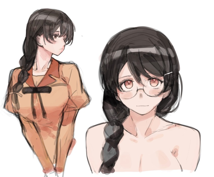 hanekawa tsubasa (monogatari and 1 more) drawn by rrr_ato
