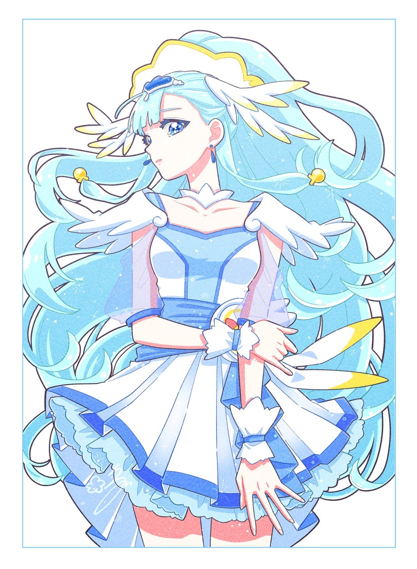 yakushiji saaya and cure ange (precure and 1 more) drawn by panda_cube
