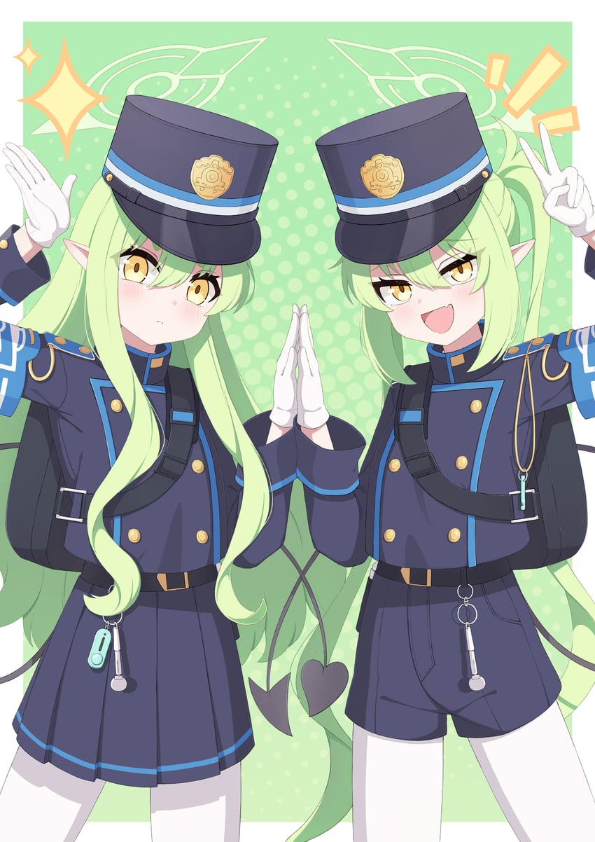 hikari and nozomi (blue archive) drawn by ukai_(user_rvvf3458)