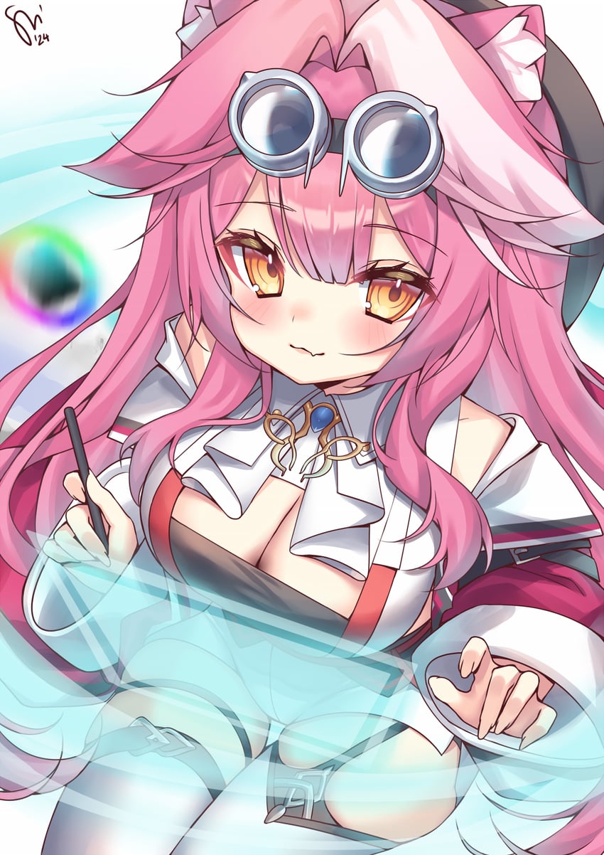 raora panthera (hololive and 1 more) drawn by watashishi