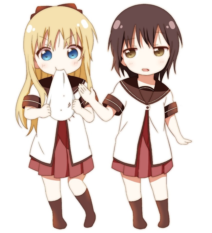 toshinou kyouko, funami yui, and namori (yuruyuri) drawn by shigure_(sigre)