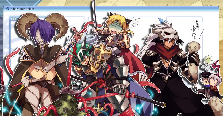 priest, assassin cross, lord knight, alchemist, creator, and 2 more (ragnarok online) drawn by emon-yu