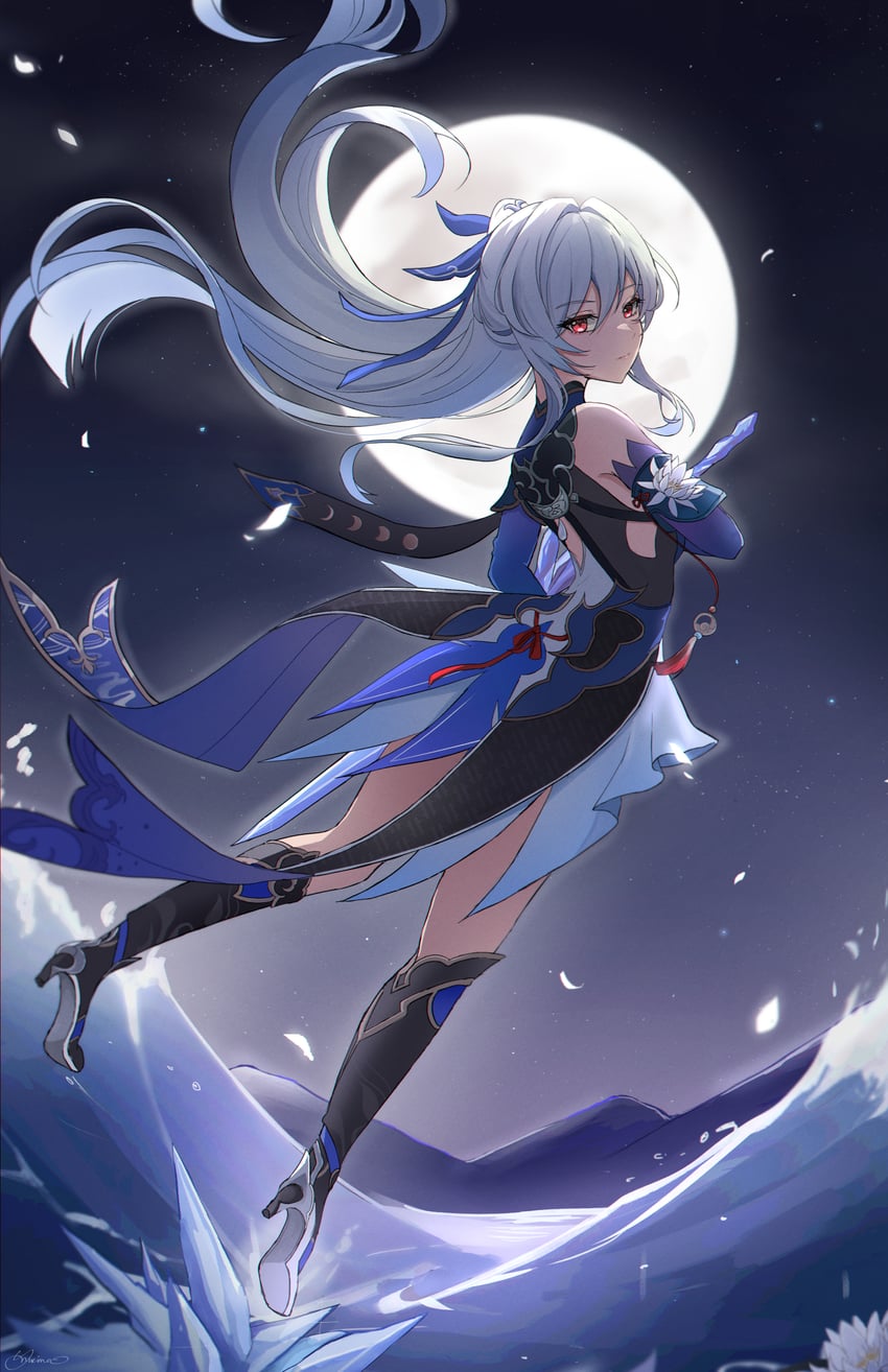 jingliu (honkai and 1 more) drawn by kato_yuurina