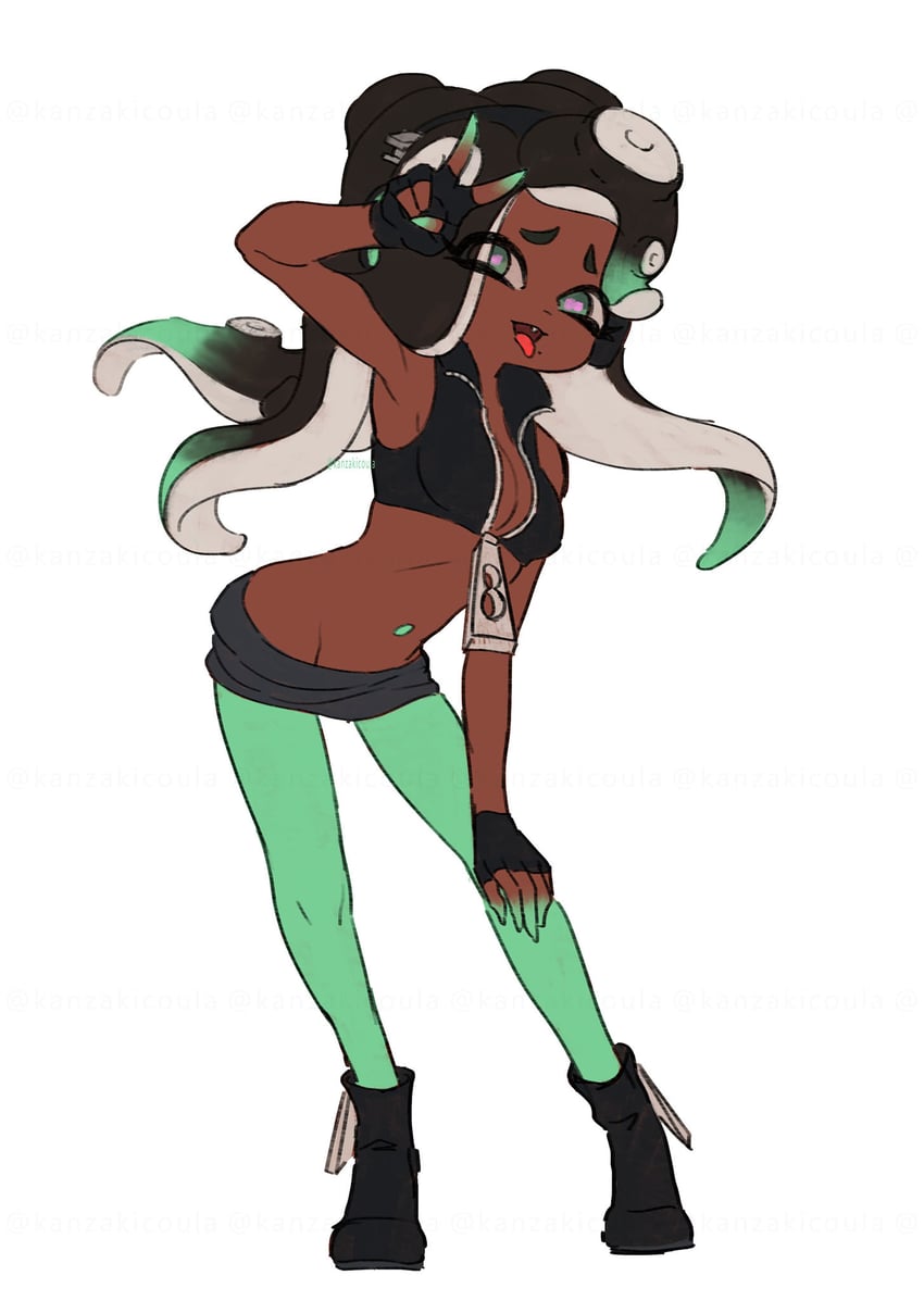 marina (splatoon and 1 more) drawn by coula_cat
